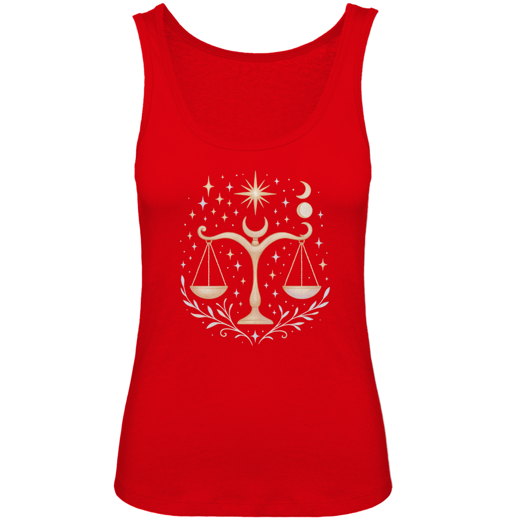 Bio Damen Tank Top – Sternzeichen Waage | Celestia Spirit | Spirituelle Mode