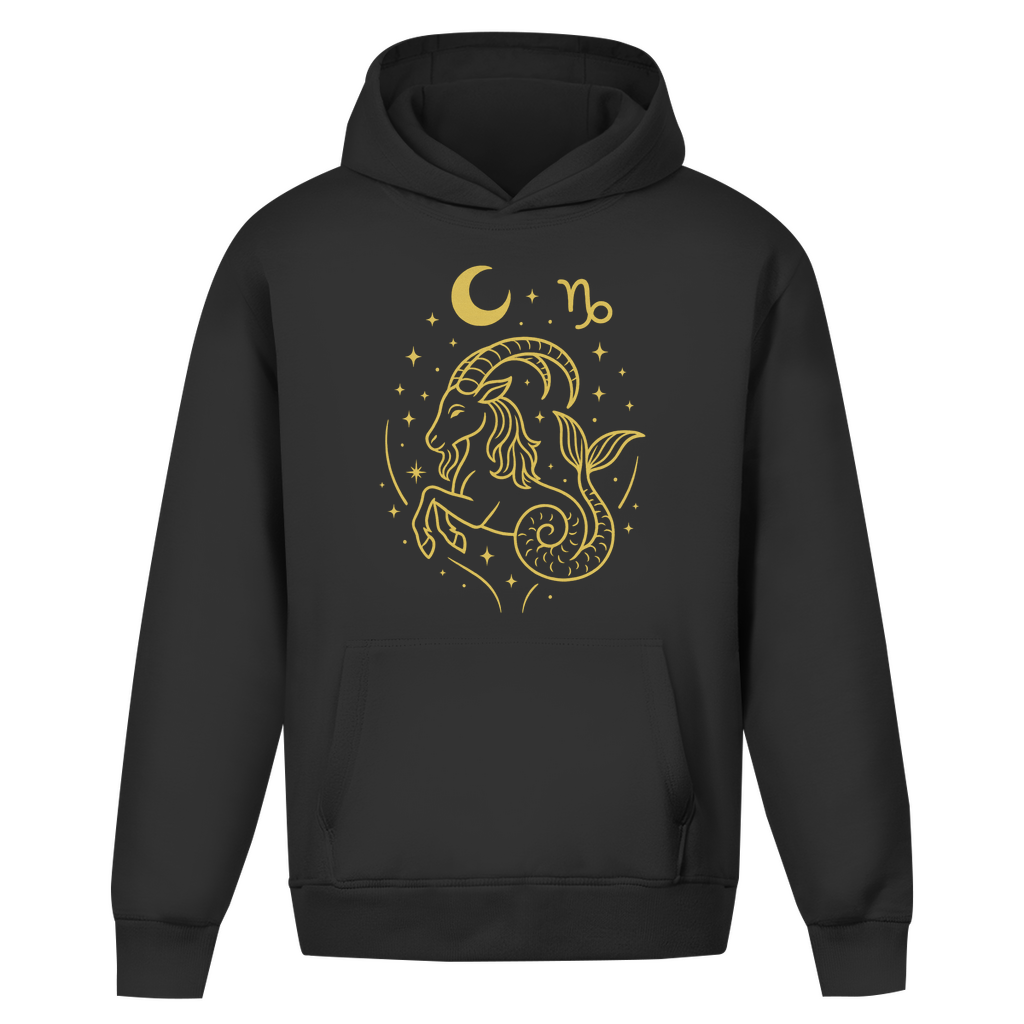 Oversize Hoodie – Sternzeichen Steinbock | Celestia Spirit | Spirituelle Mode