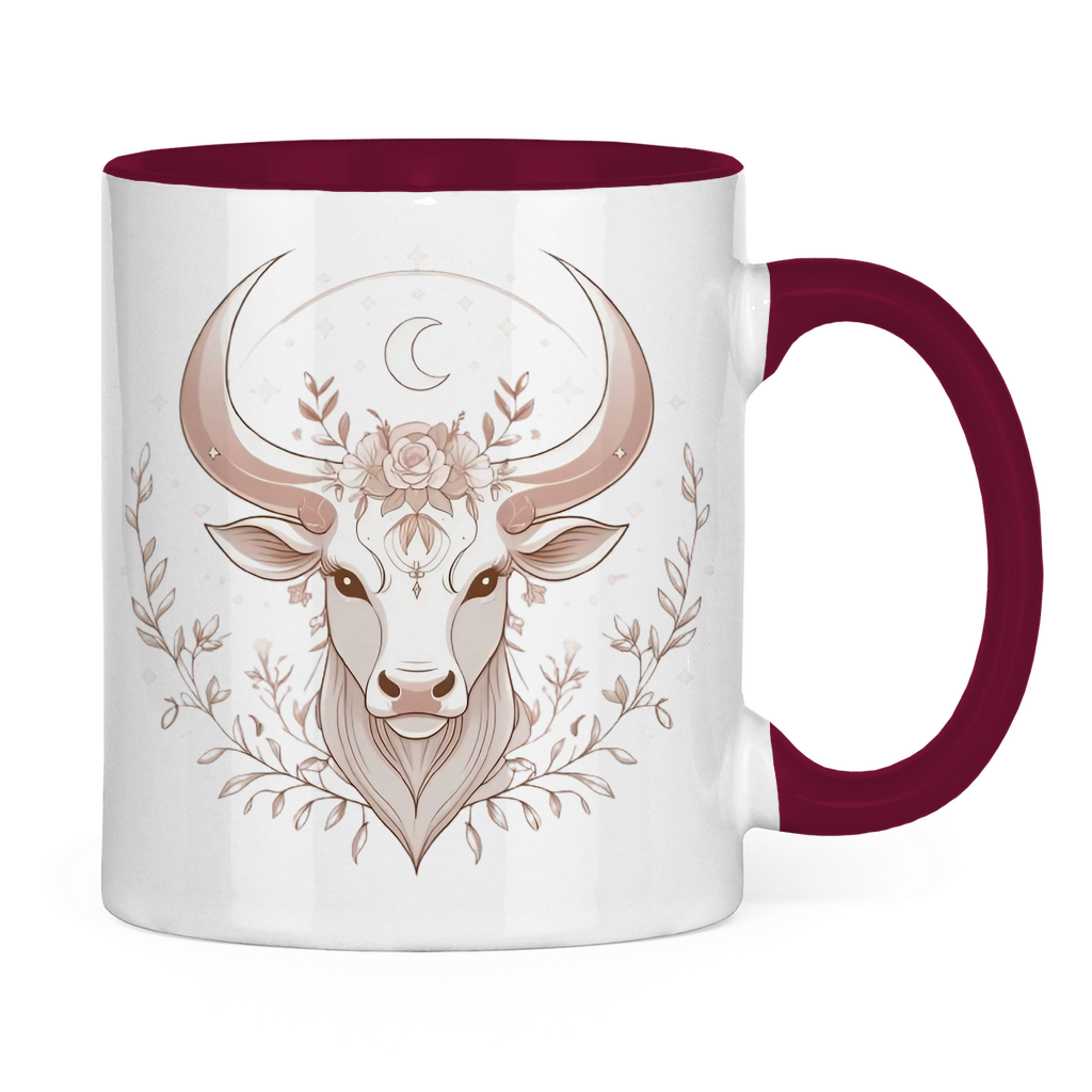 zweifarbige Sternzeichen Kaffee Tasse - Stier | Celestia Spirit