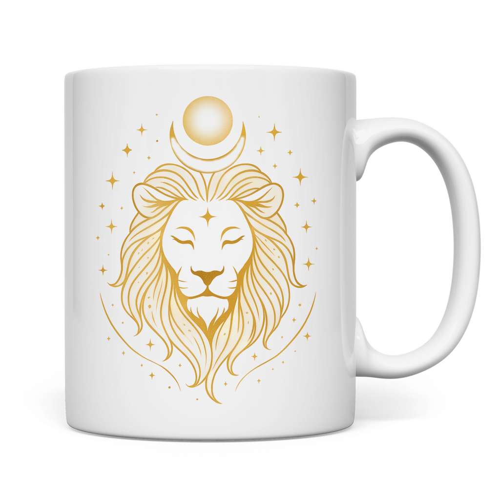 Kaffee Tasse – Sternzeichen Löwe | Celestia Spirit | Spirituelle Mode