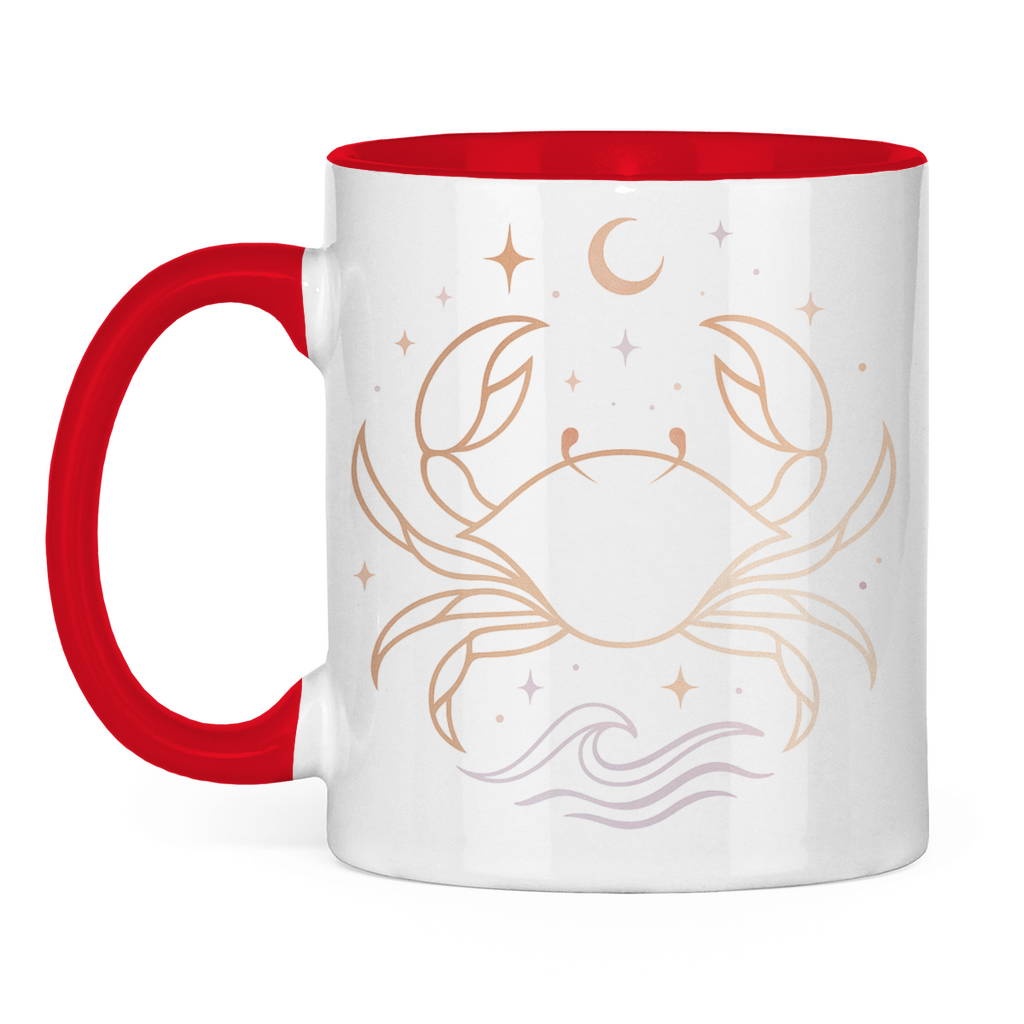 zweifarbige Sternzeichen Kaffee Tasse - Krebs | Celestia Spirit