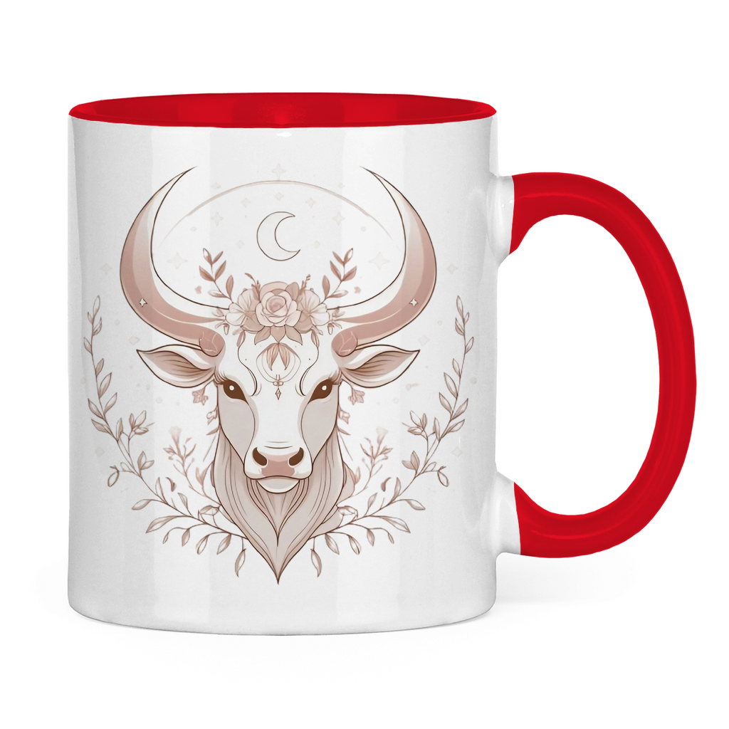 zweifarbige Sternzeichen Kaffee Tasse - Stier | Celestia Spirit