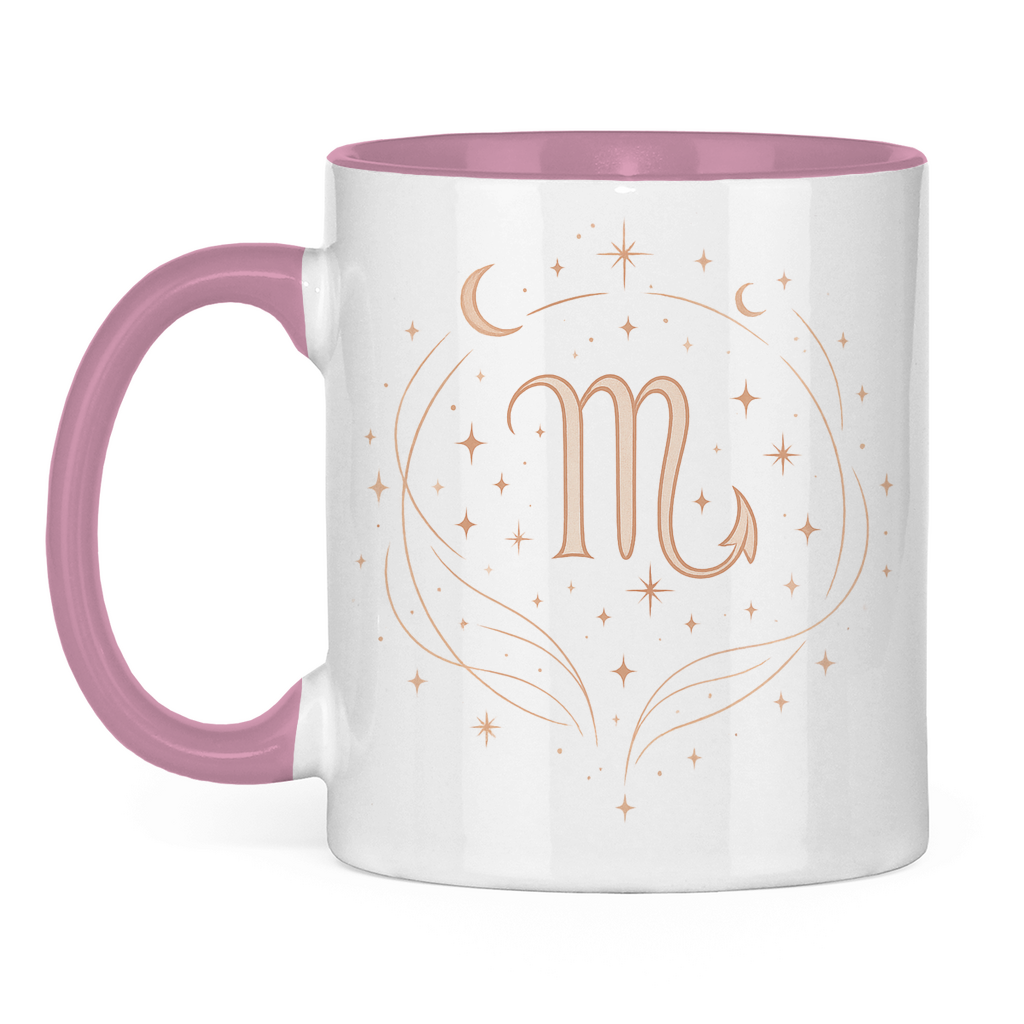 zweifarbige Sternzeichen Skorpion Kaffee Tasse | Celestia Spirit | Spirituelle Mode