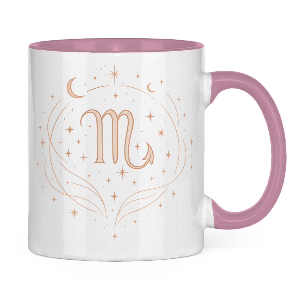 zweifarbige Sternzeichen Skorpion Kaffee Tasse | Celestia Spirit | Spirituelle Mode