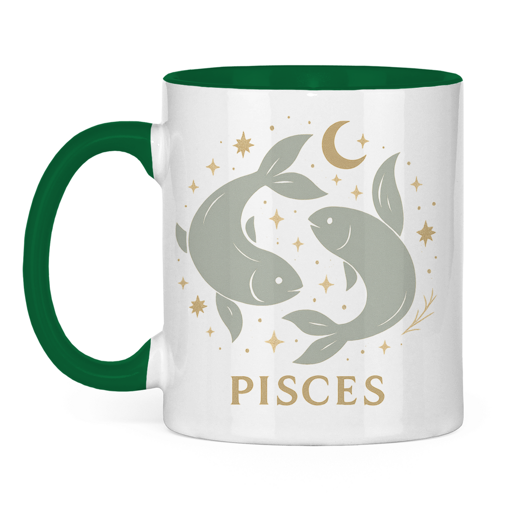 zweifarbige Sternzeichen Fische Kaffee Tasse | Celestia Spirit | Spirituelle Mode