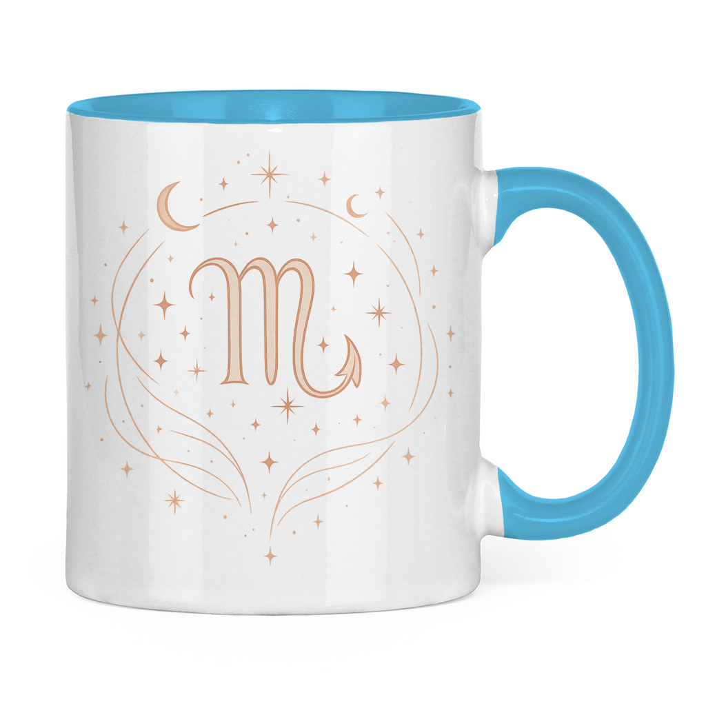 zweifarbige Sternzeichen Skorpion Kaffee Tasse | Celestia Spirit | Spirituelle Mode