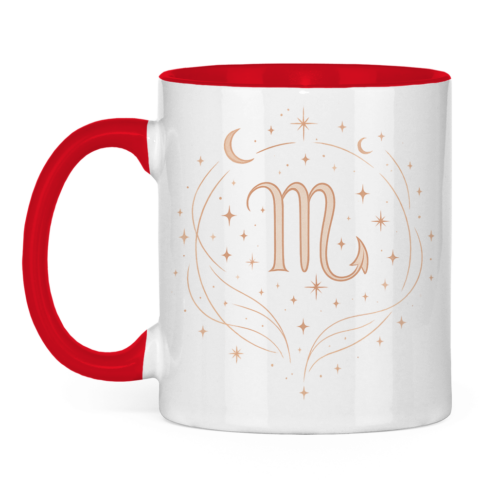 zweifarbige Sternzeichen Skorpion Kaffee Tasse | Celestia Spirit | Spirituelle Mode