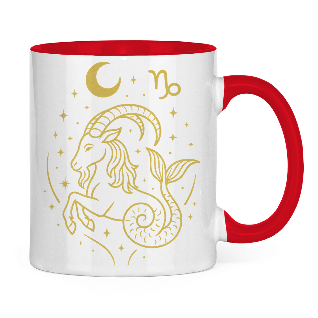 zweifarbige Sternzeichen Steinbock Kaffee Tasse | Celestia Spirit | Spirituelle Mode