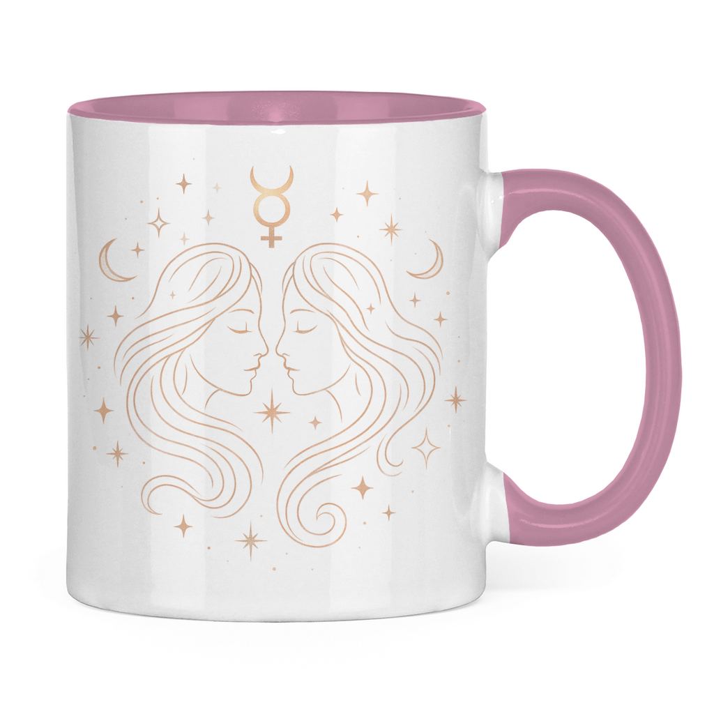 zweifarbige Sternzeichen Kaffee Tasse - Zwilling | Celestia Spirit