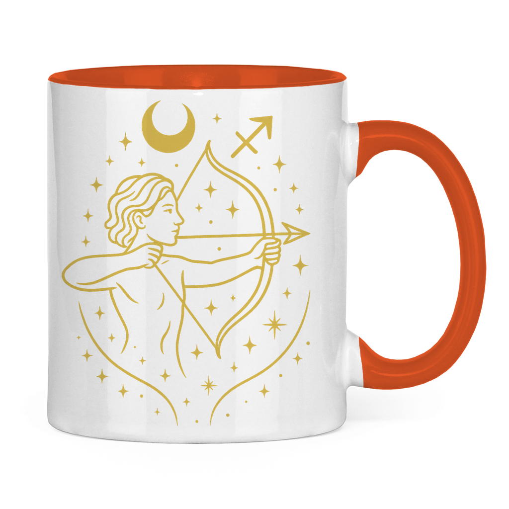 zweifarbige Sternzeichen Schütze Kaffee Tasse | Celestia Spirit | Spirituelle Mode