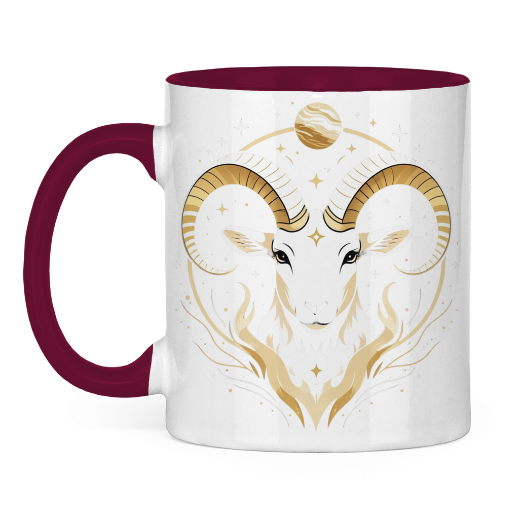 Two-tone Zodiac Coffee Mug - Aries | Celestia Spirit