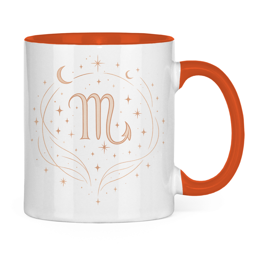 zweifarbige Sternzeichen Skorpion Kaffee Tasse | Celestia Spirit | Spirituelle Mode