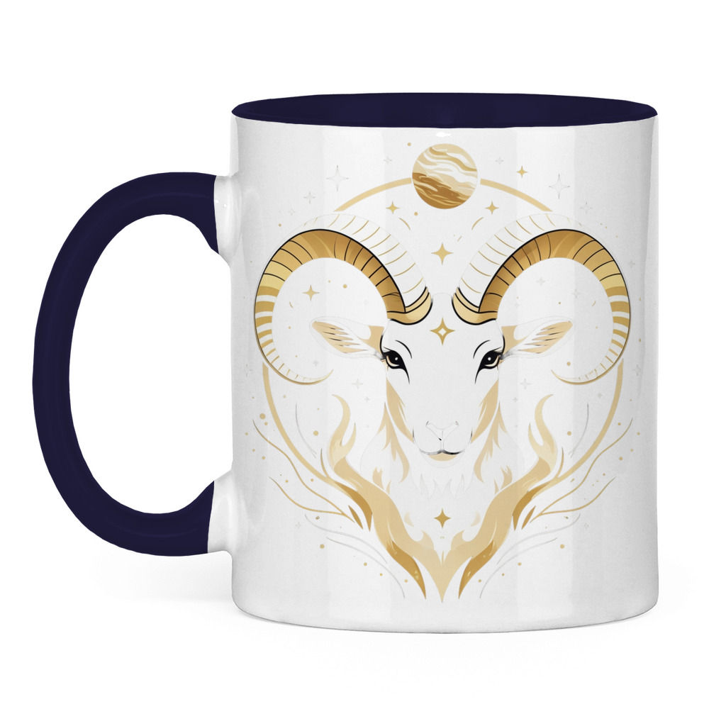 Two-tone Zodiac Coffee Mug - Aries | Celestia Spirit