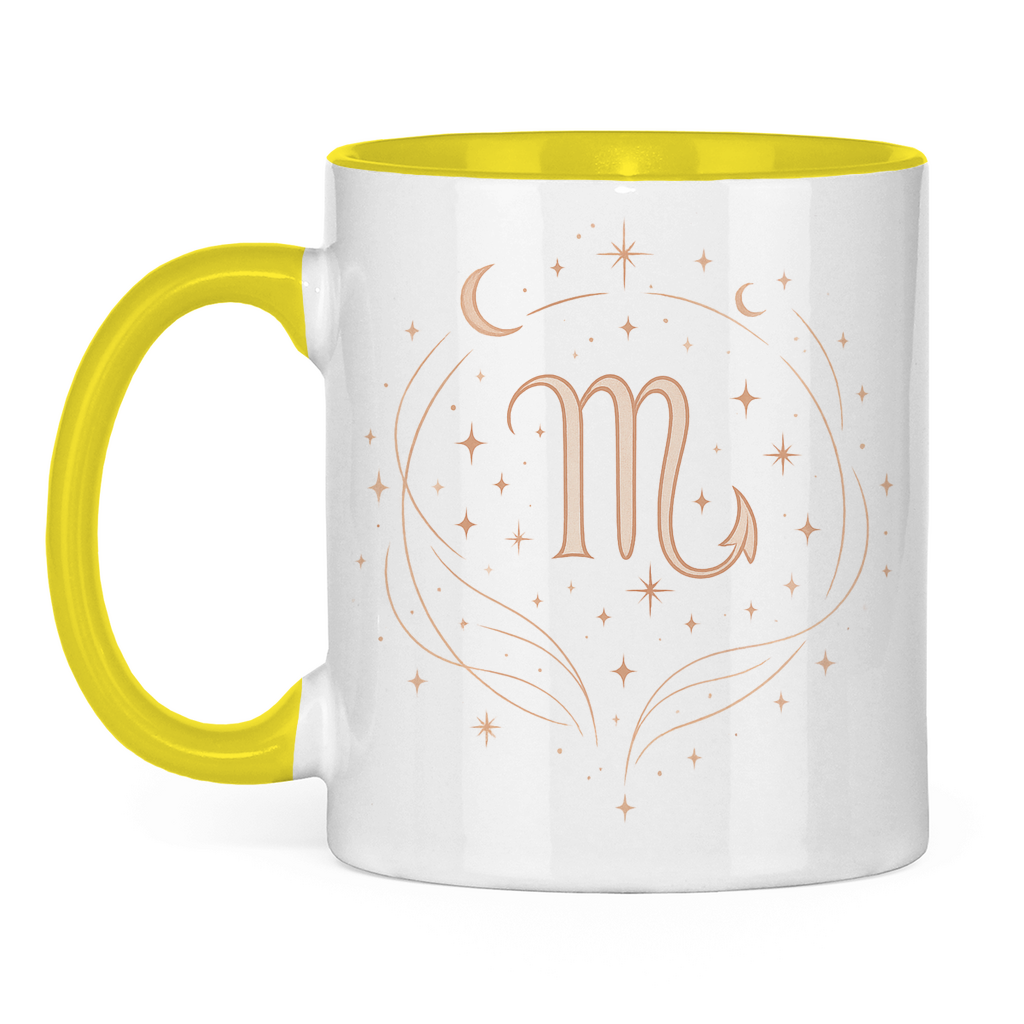 zweifarbige Sternzeichen Skorpion Kaffee Tasse | Celestia Spirit | Spirituelle Mode
