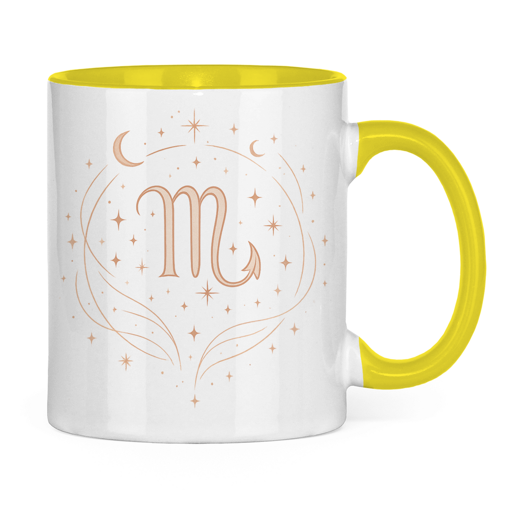 zweifarbige Sternzeichen Skorpion Kaffee Tasse | Celestia Spirit | Spirituelle Mode