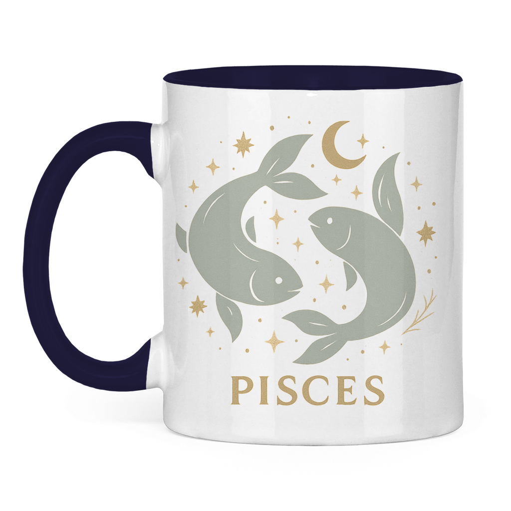 zweifarbige Sternzeichen Fische Kaffee Tasse | Celestia Spirit | Spirituelle Mode