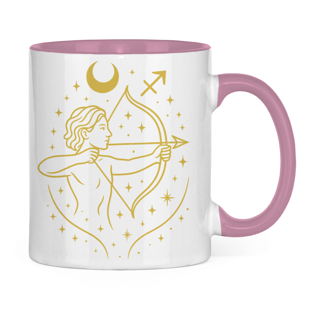 zweifarbige Sternzeichen Schütze Kaffee Tasse | Celestia Spirit | Spirituelle Mode