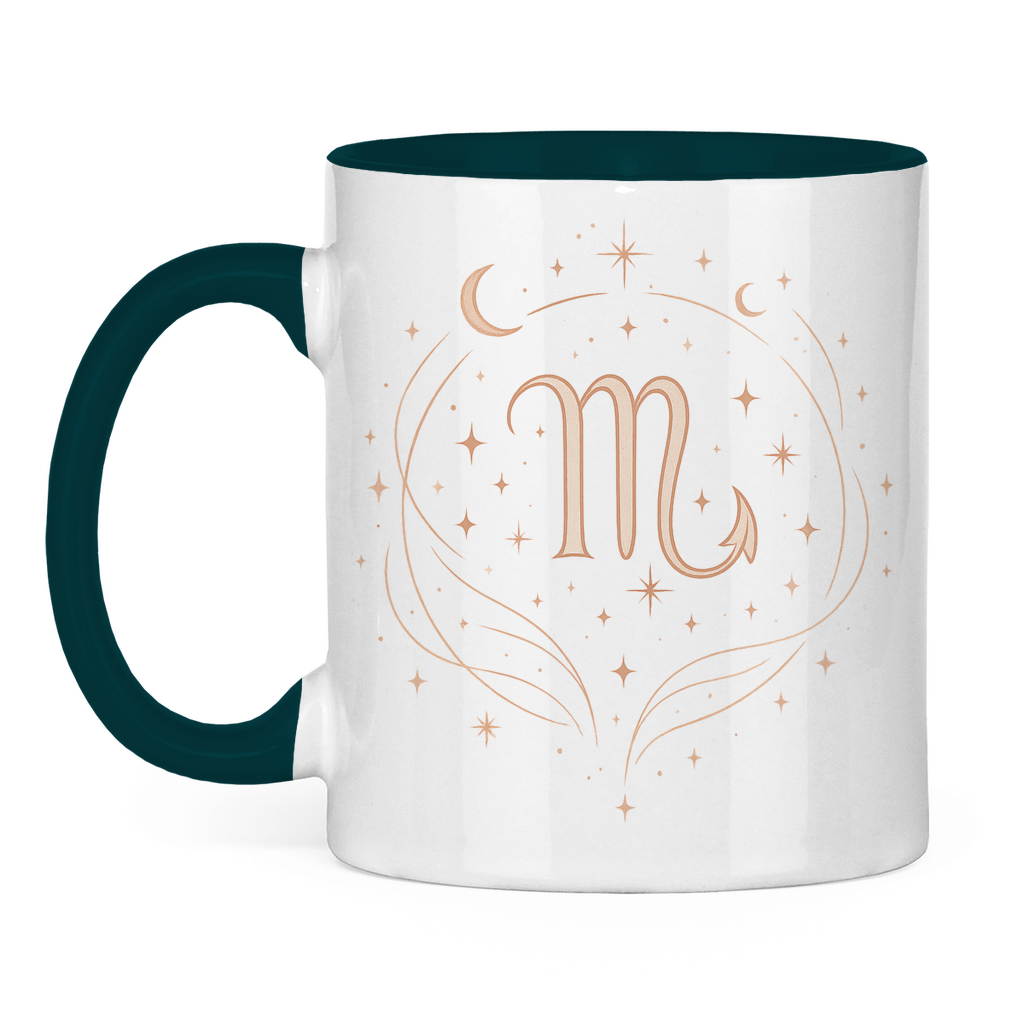 zweifarbige Sternzeichen Skorpion Kaffee Tasse | Celestia Spirit | Spirituelle Mode