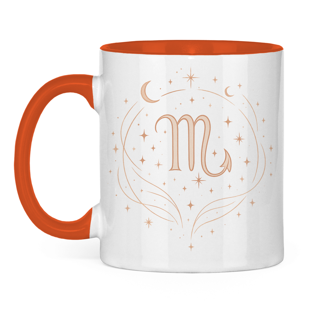 zweifarbige Sternzeichen Skorpion Kaffee Tasse | Celestia Spirit | Spirituelle Mode