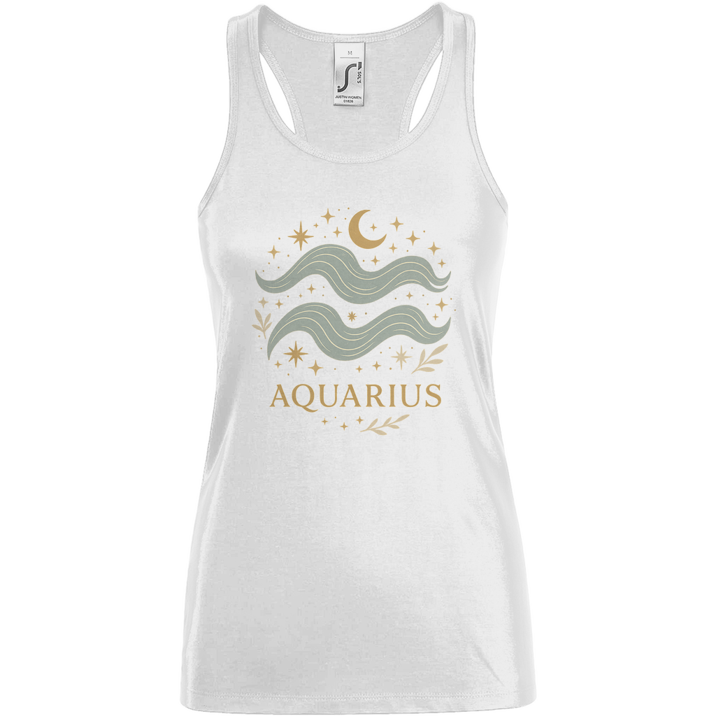 Damen Tank Top – Sternzeichen Wassermann | Celestia Spirit | Spirituelle Mode