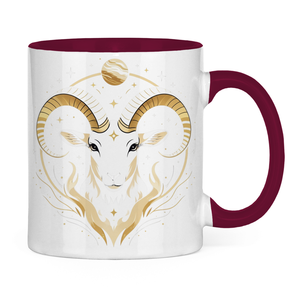 Two-tone Zodiac Coffee Mug - Aries | Celestia Spirit