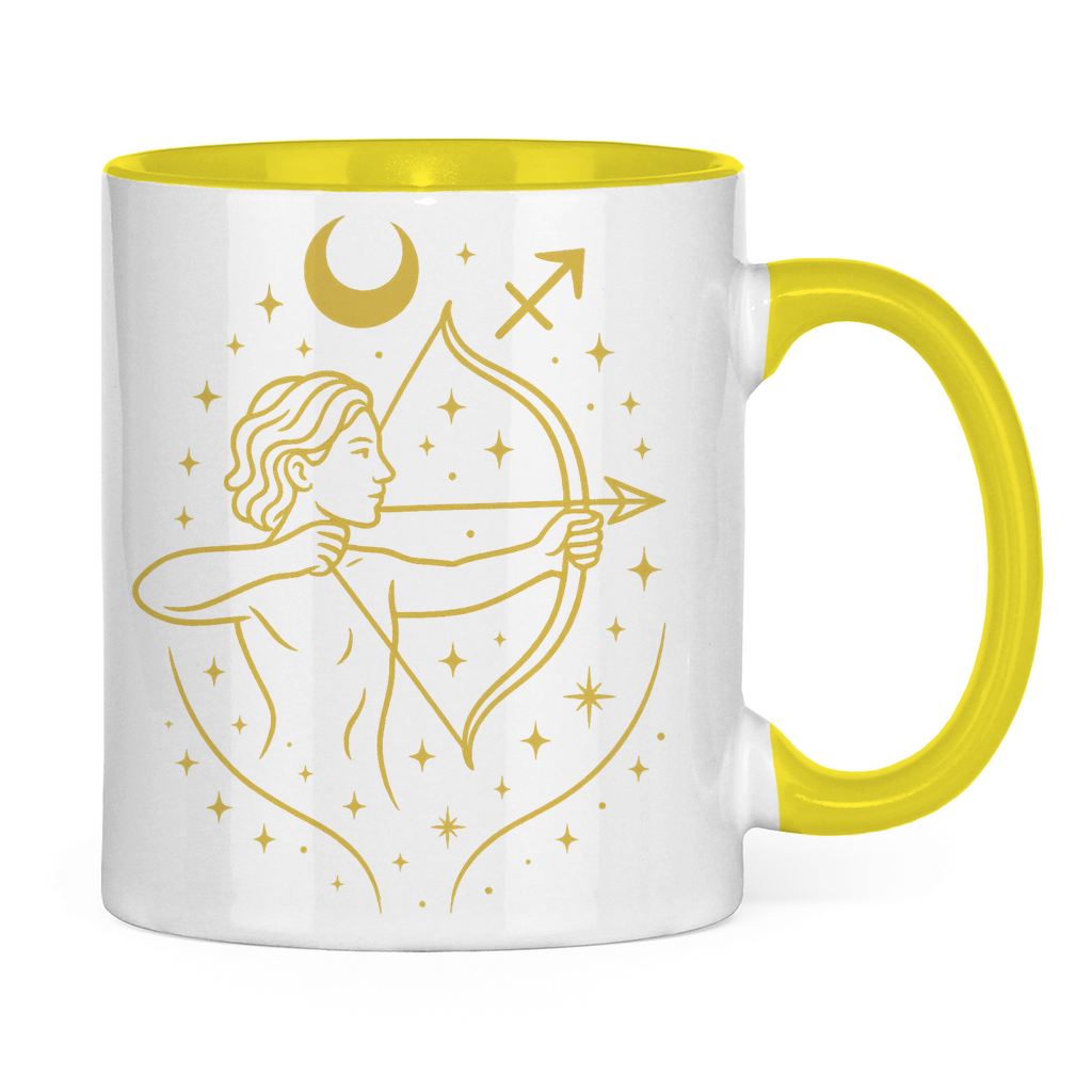 zweifarbige Sternzeichen Schütze Kaffee Tasse | Celestia Spirit | Spirituelle Mode