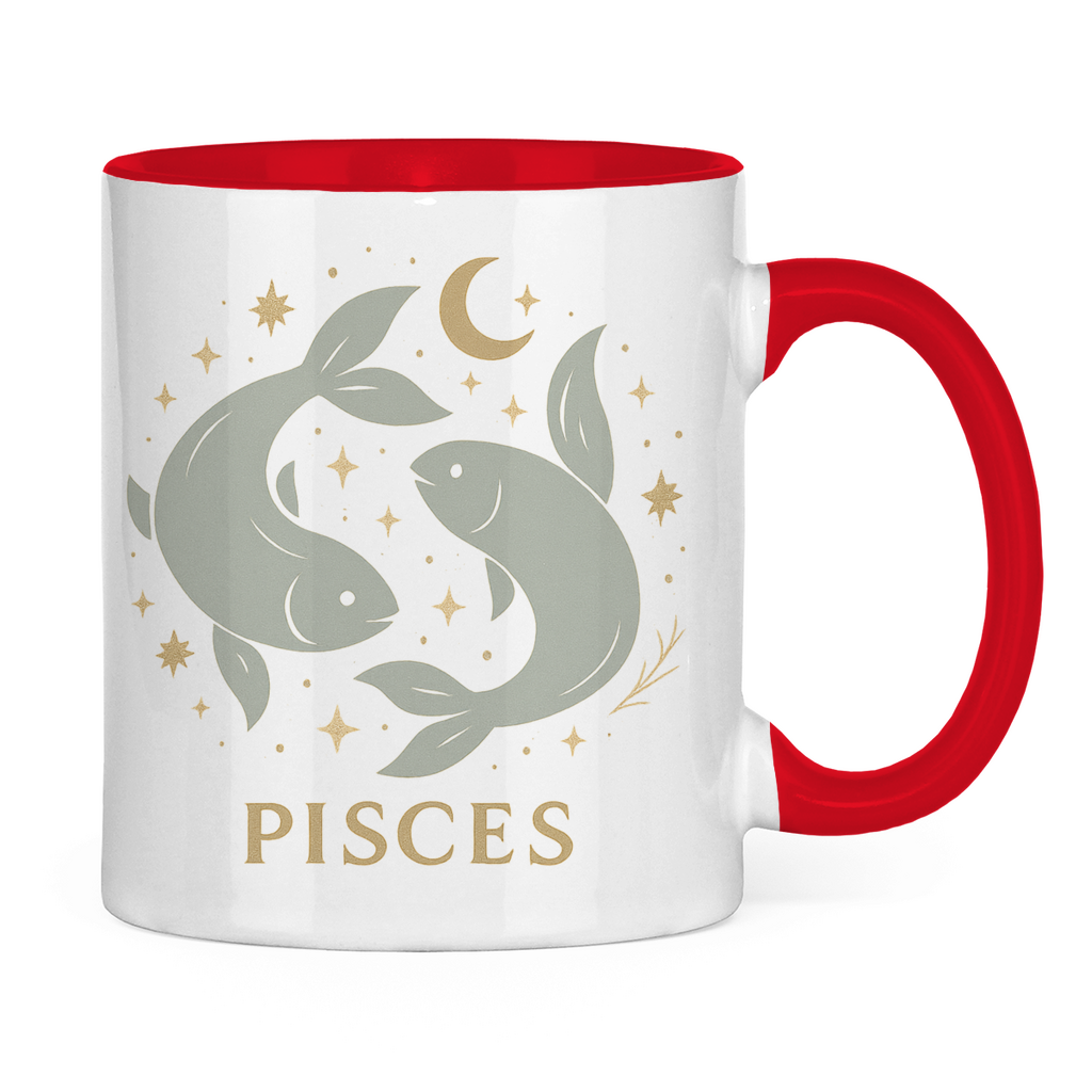 zweifarbige Sternzeichen Fische Kaffee Tasse | Celestia Spirit | Spirituelle Mode