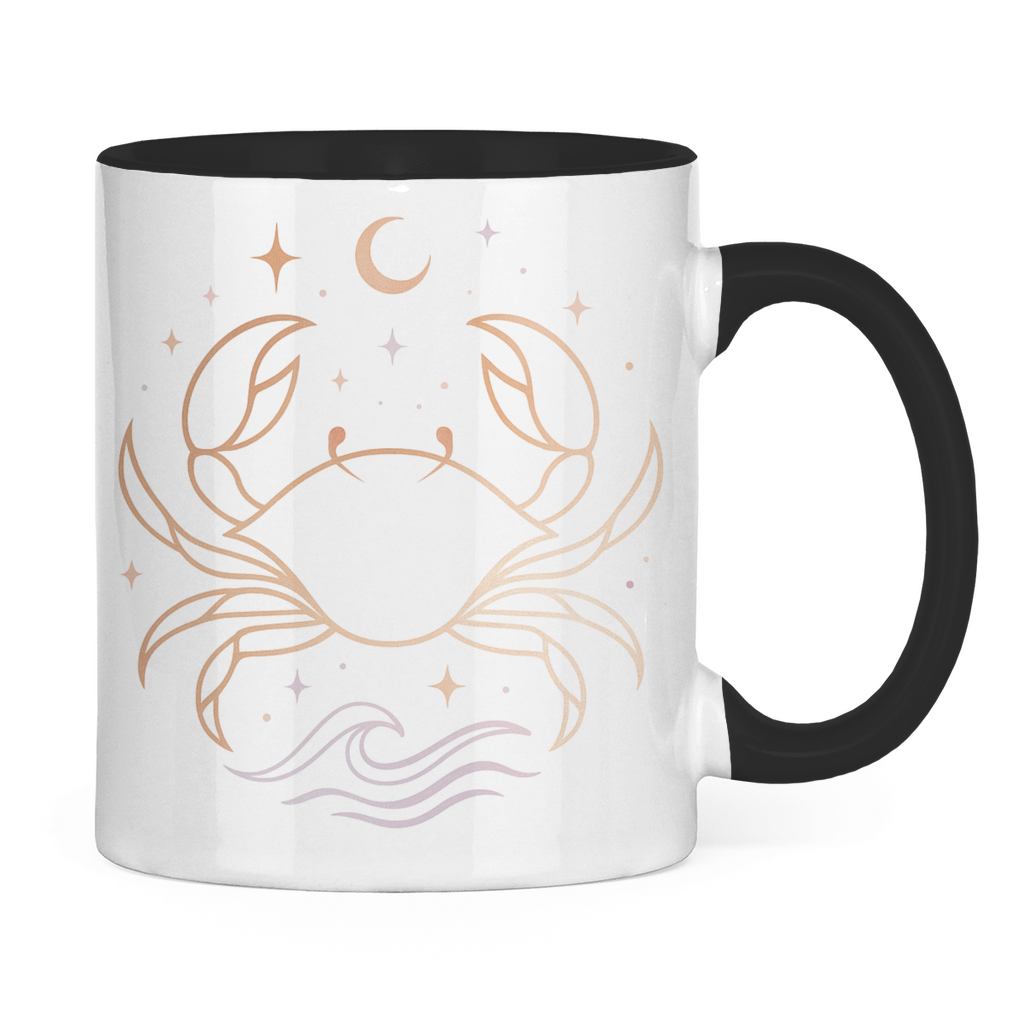 zweifarbige Sternzeichen Kaffee Tasse - Krebs | Celestia Spirit