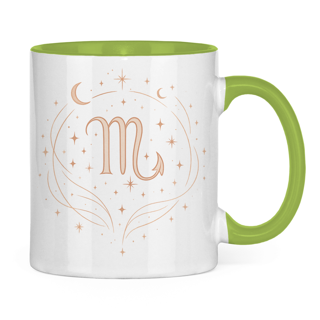 zweifarbige Sternzeichen Skorpion Kaffee Tasse | Celestia Spirit | Spirituelle Mode