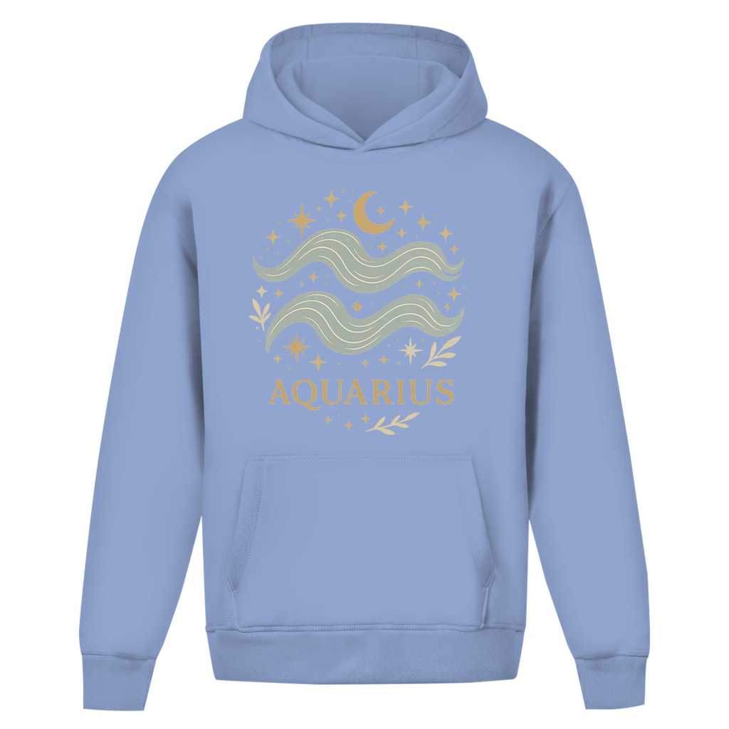 Oversize Hoodie – Sternzeichen Wassermann | Celestia Spirit | Spirituelle Mode