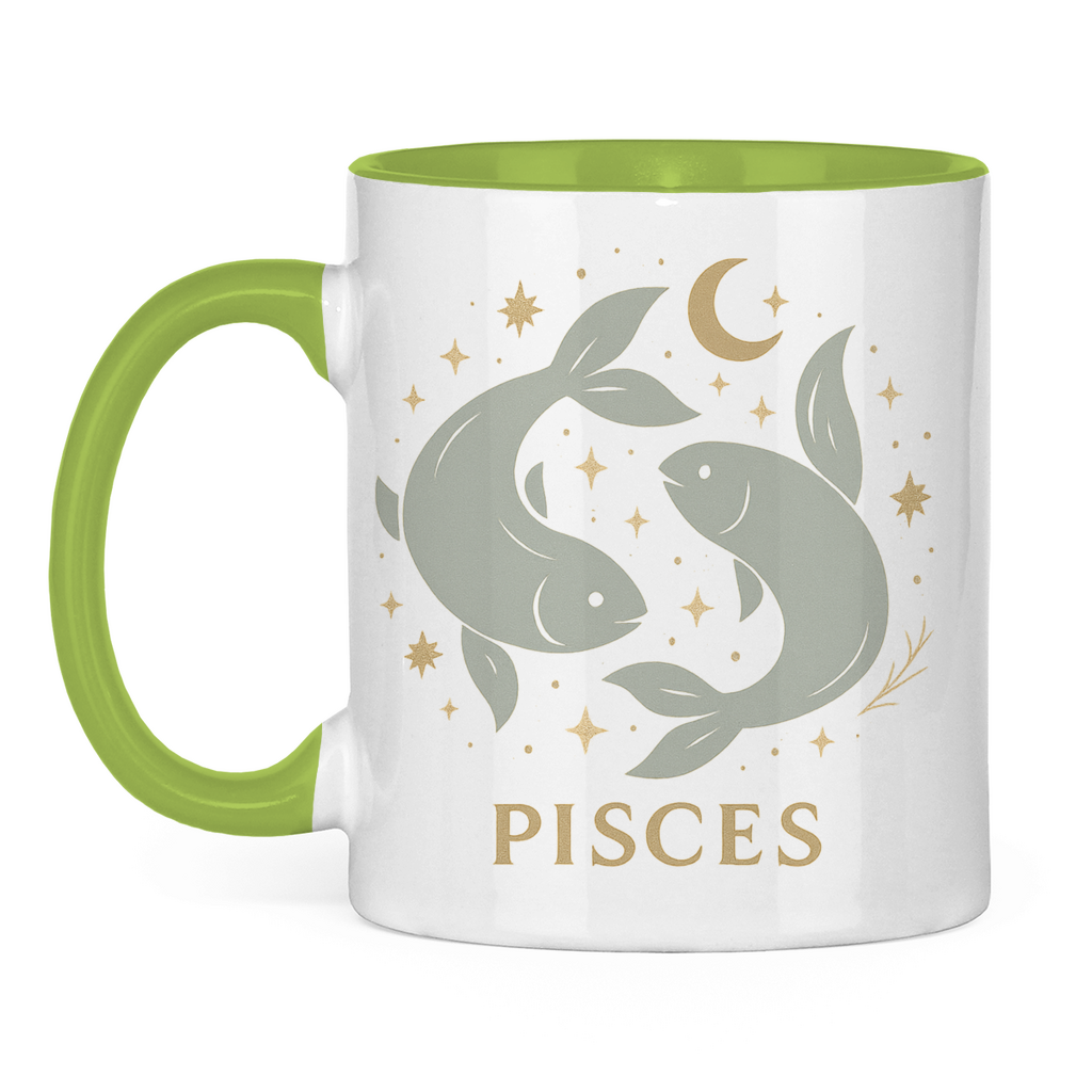 zweifarbige Sternzeichen Fische Kaffee Tasse | Celestia Spirit | Spirituelle Mode