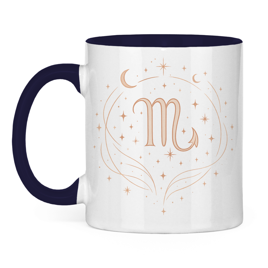 zweifarbige Sternzeichen Skorpion Kaffee Tasse | Celestia Spirit | Spirituelle Mode