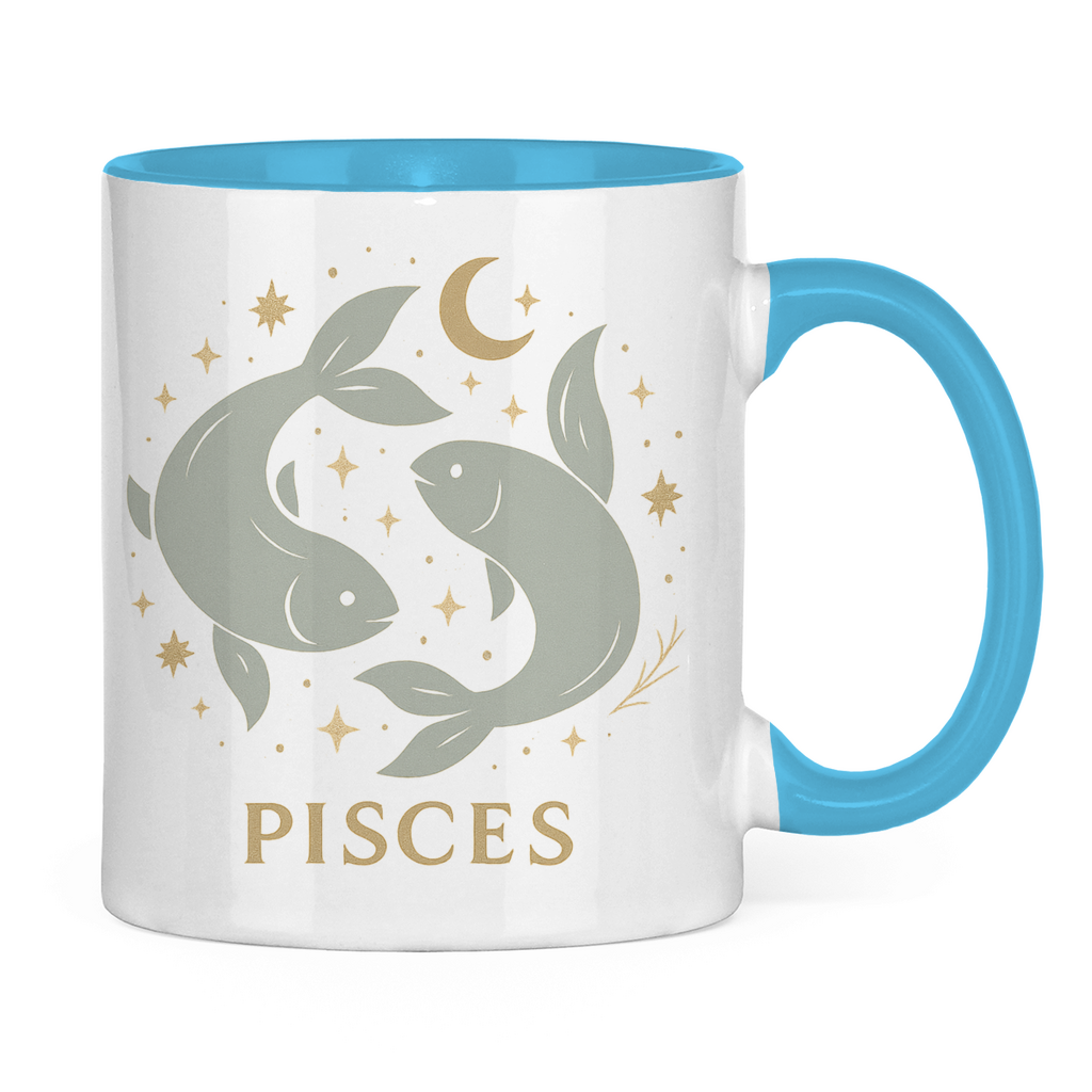 zweifarbige Sternzeichen Fische Kaffee Tasse | Celestia Spirit | Spirituelle Mode