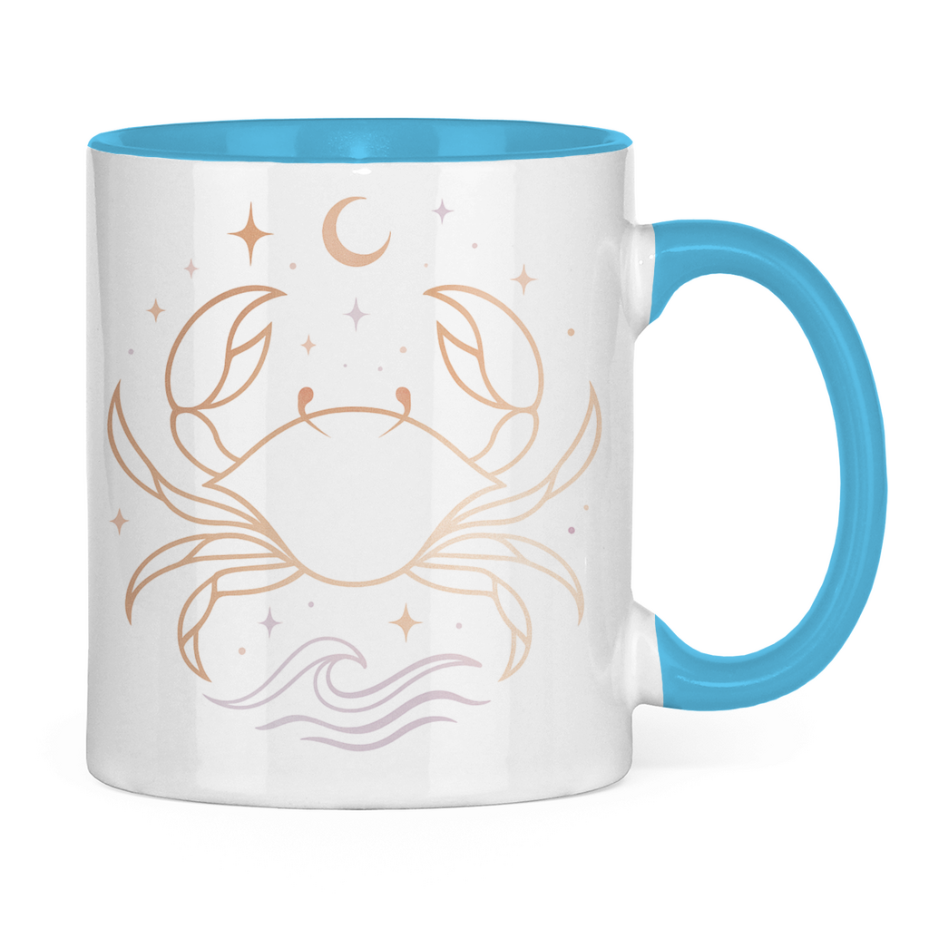 zweifarbige Sternzeichen Kaffee Tasse - Krebs | Celestia Spirit
