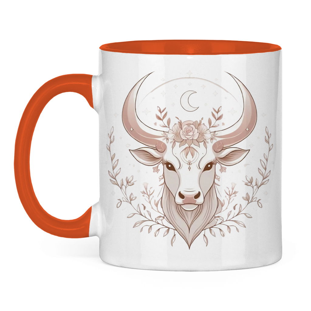 zweifarbige Sternzeichen Kaffee Tasse - Stier | Celestia Spirit