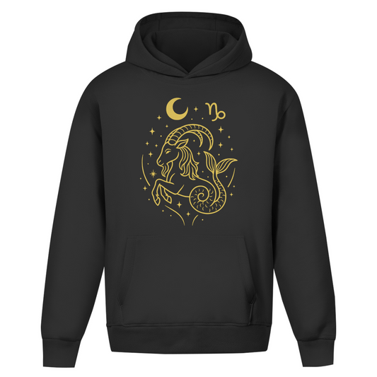 Oversize Hoodie – Sternzeichen Steinbock | Celestia Spirit | Spirituelle Mode