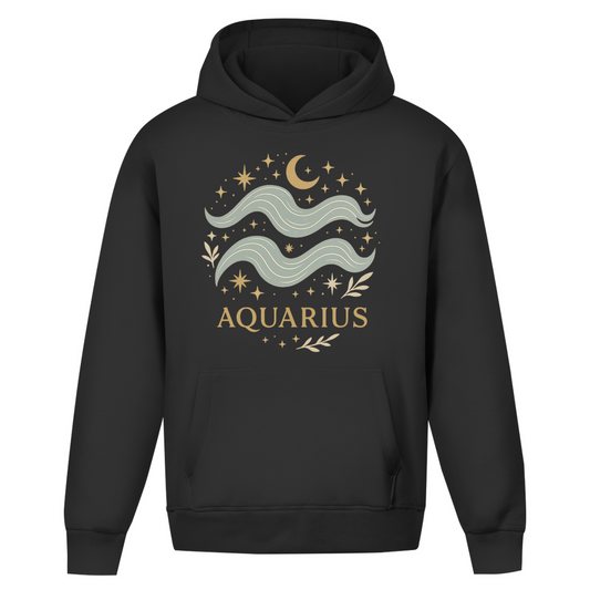 Oversize Hoodie – Sternzeichen Wassermann | Celestia Spirit | Spirituelle Mode