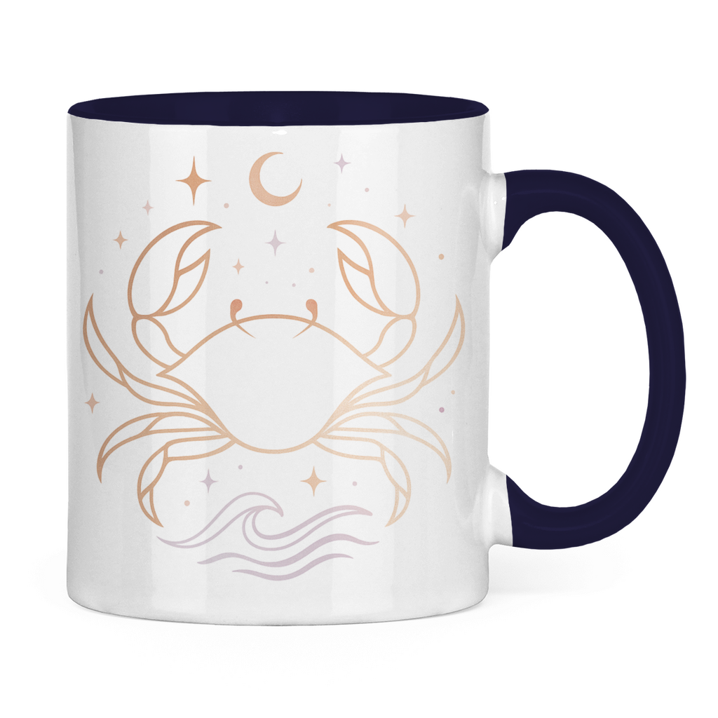zweifarbige Sternzeichen Kaffee Tasse - Krebs | Celestia Spirit