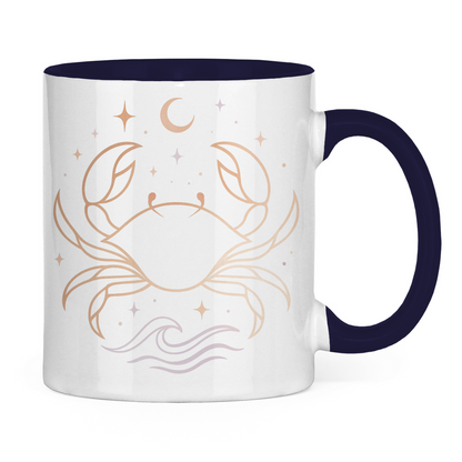 zweifarbige Sternzeichen Kaffee Tasse - Krebs | Celestia Spirit