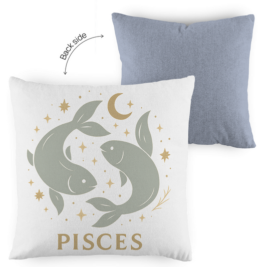 zweifarbiges Zierkissen – Sternzeichen Fische | Celestia Spirit | Spirituelle Mode