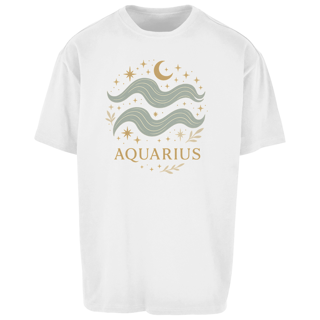 Oversize T-Shirt – Sternzeichen Wassermann | Celestia Spirit | Spirituelle Mode