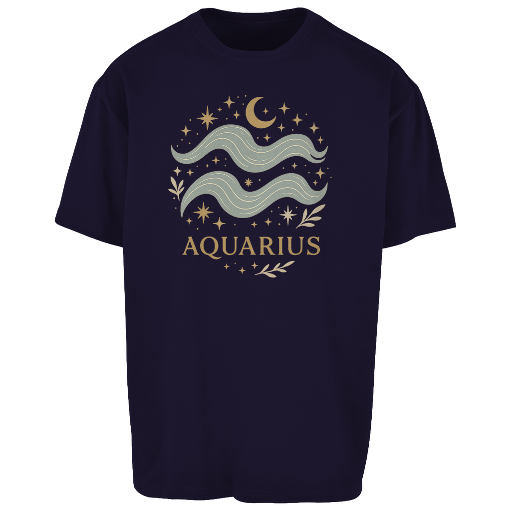 Oversize T-Shirt – Sternzeichen Wassermann | Celestia Spirit | Spirituelle Mode
