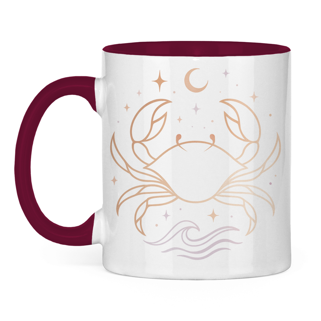 zweifarbige Sternzeichen Kaffee Tasse - Krebs | Celestia Spirit