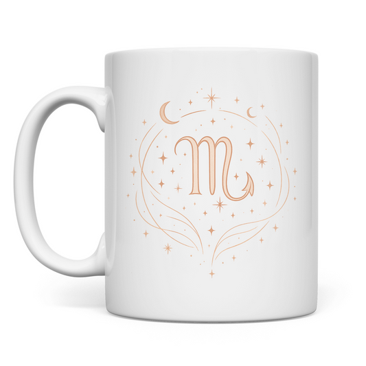 Kaffee Tasse – Sternzeichen Skorpion | Celestia Spirit | Spirituelle Mode