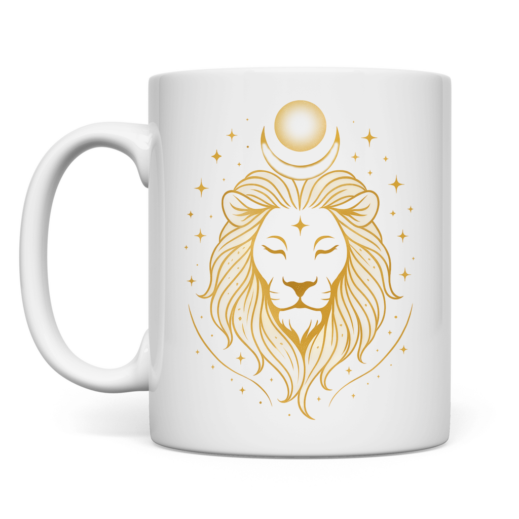 Kaffee Tasse – Sternzeichen Löwe | Celestia Spirit | Spirituelle Mode