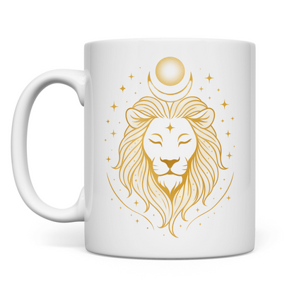 Kaffee Tasse – Sternzeichen Löwe | Celestia Spirit | Spirituelle Mode