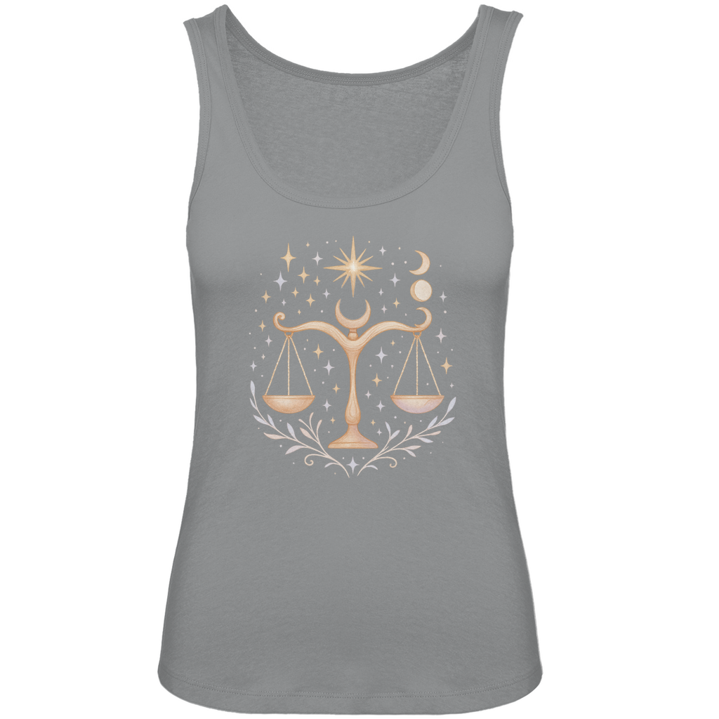 Bio Damen Tank Top – Sternzeichen Waage | Celestia Spirit | Spirituelle Mode