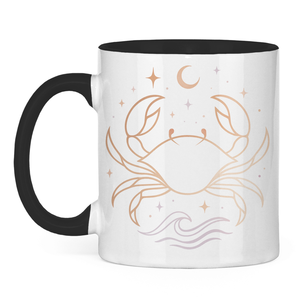 zweifarbige Sternzeichen Kaffee Tasse - Krebs | Celestia Spirit