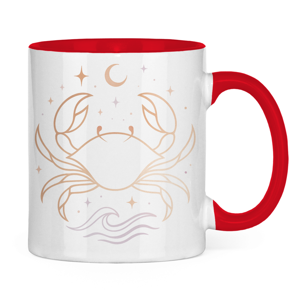 zweifarbige Sternzeichen Kaffee Tasse - Krebs | Celestia Spirit