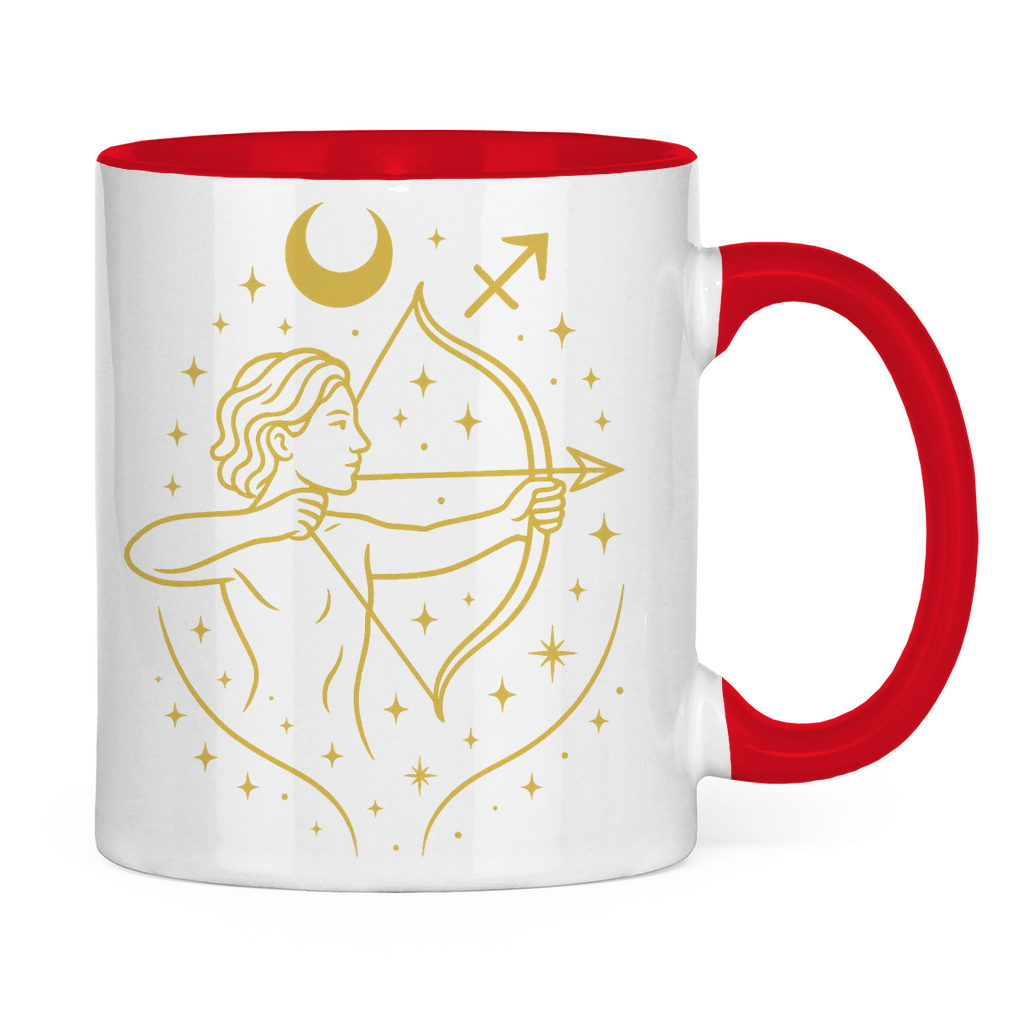 zweifarbige Sternzeichen Schütze Kaffee Tasse | Celestia Spirit | Spirituelle Mode
